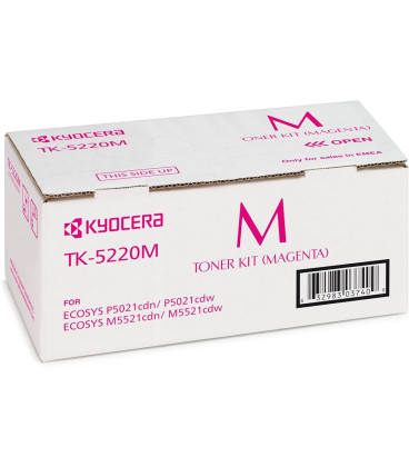 Kyocera TK-5220M Magenta Toner Cartridge