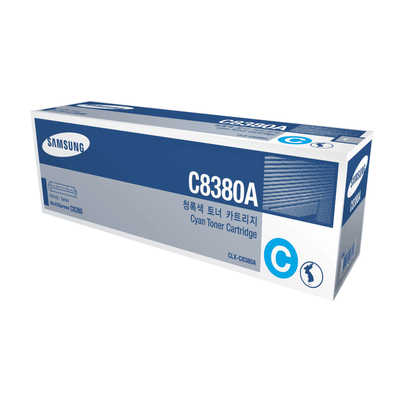 Original Samsung CLX-C8380A Cyan Toner Cartridge