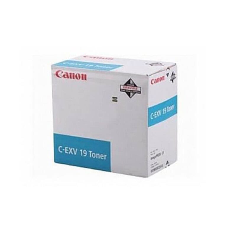 Original Canon C-EXV 19 Cyan Toner Cartridge