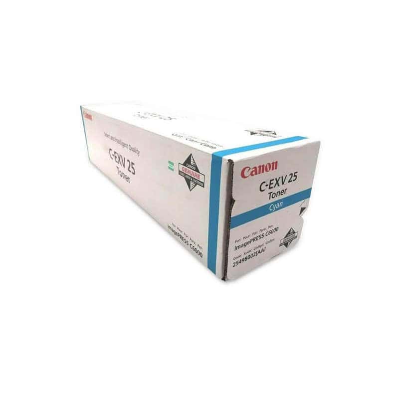 Original Canon C-EXV 25 Cyan Toner Cartridge Original Canon C-EXV 25 Cyan Toner Cartridge