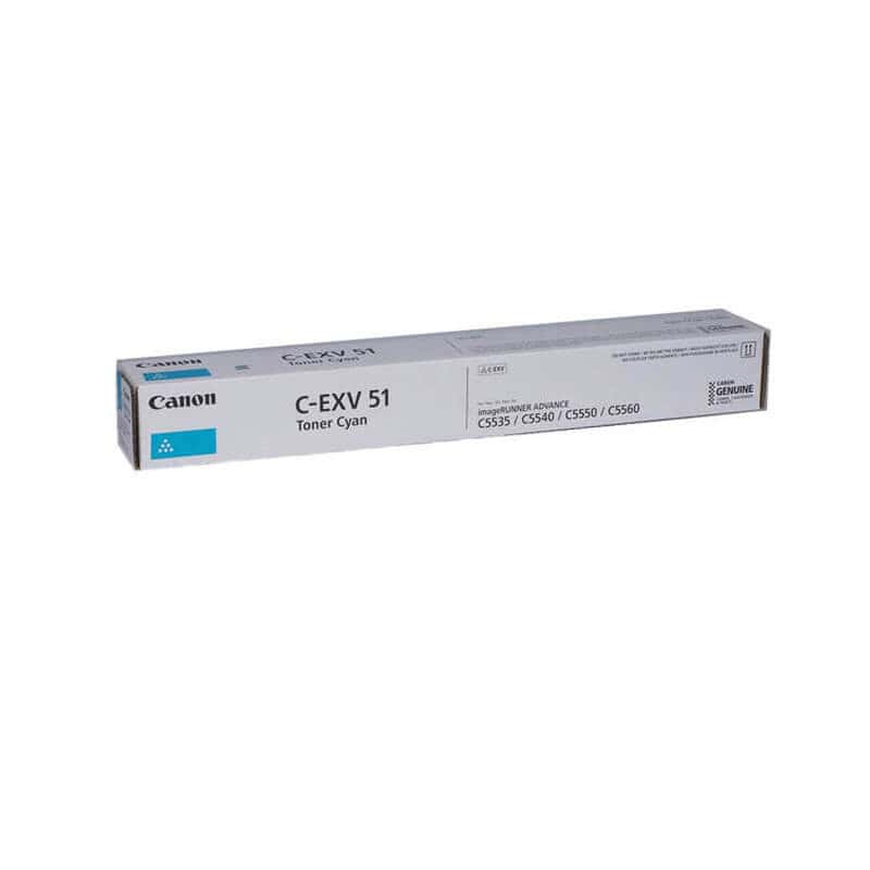 Original Canon C-EXV 51 Cyan Toner Cartridge Original Canon C-EXV 51 Cyan Toner Cartridge