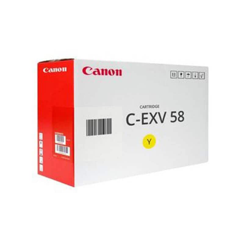 Original Canon C-EXV 58 Yellow Toner Cartridge Original Canon C-EXV 58 Yellow Toner Cartridge
