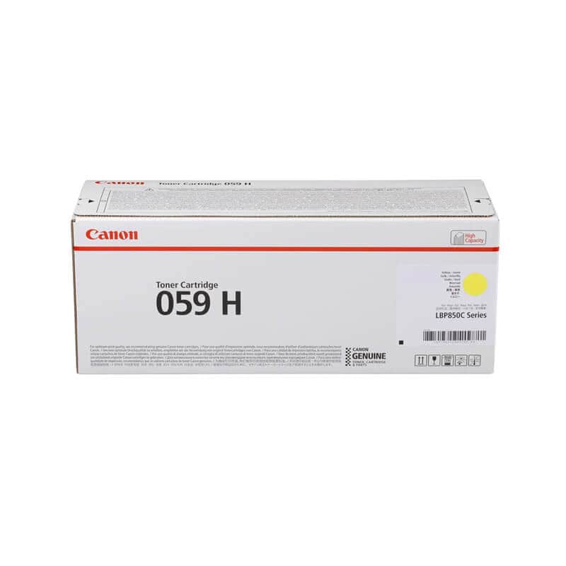 Original Canon CRG 059H Yellow Toner Cartridge Original Canon CRG 059H Yellow Toner Cartridge