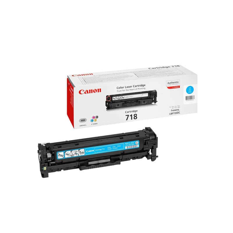Original Canon CRG 718 Cyan Toner Cartridge Original Canon CRG 718 Cyan Toner Cartridge
