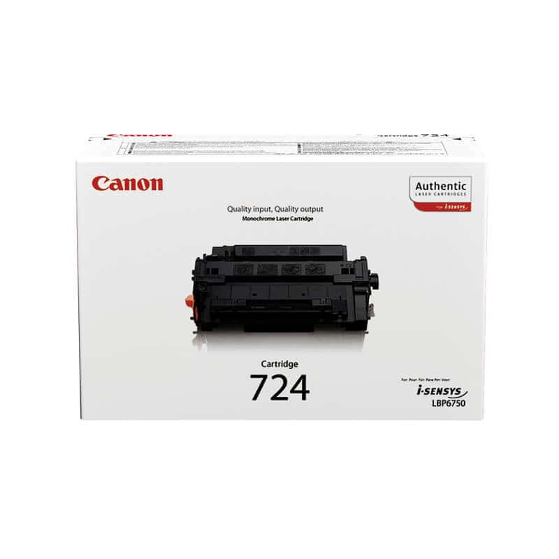 Original Canon CRG 724 Black Toner Cartridge Original Canon CRG 724 Black Toner Cartridge