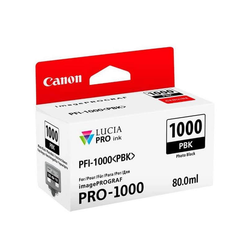 Original Canon PFI-1000 Photo Black Ink Cartridge Original Canon PFI-1000 Photo Black Ink Cartridge