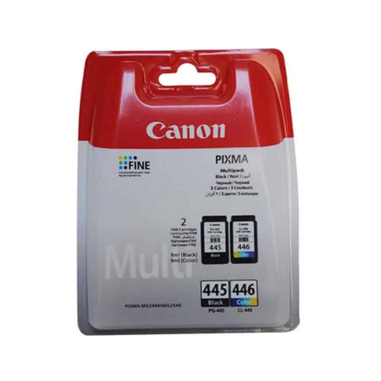 Original Canon PG-445 and CL-446 Black and Colour Ink Cartridge Multipack