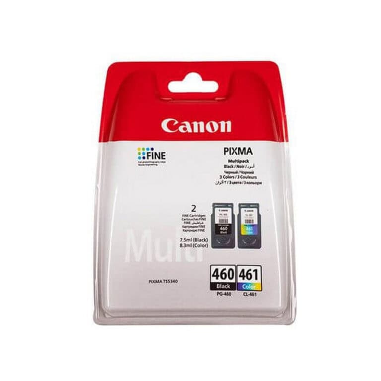 Original Canon PG-460 and CL-461 Black and Colour Ink Cartridge Multipack