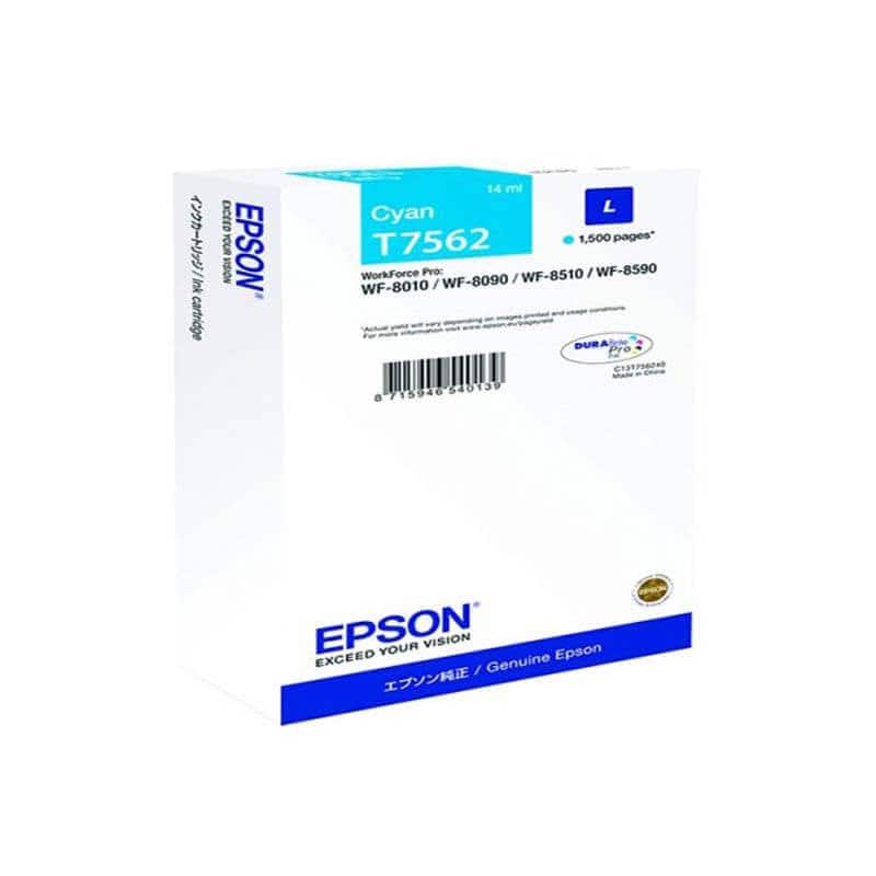 Original Epson T7562 L Cyan Ink Cartridge Original Epson T7562 L Cyan Ink Cartridge
