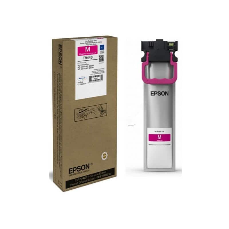 Original Epson T9443 L Magenta Ink Bag Original Epson T9443 L Magenta Ink Bag