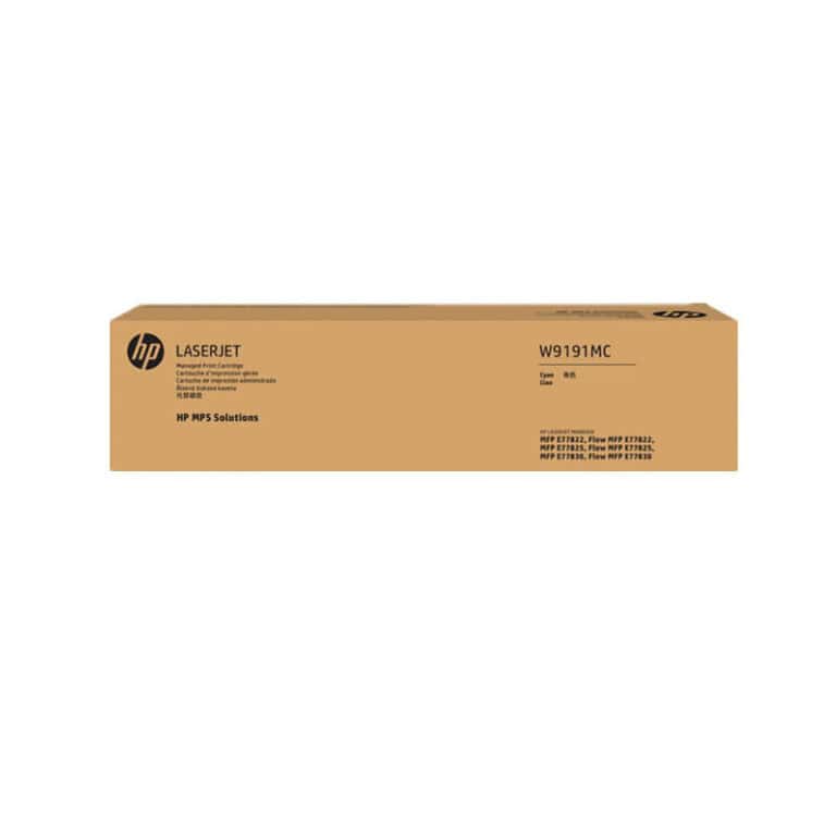 Original HP W9191MC Cyan Managed LaserJet Toner Cartridge