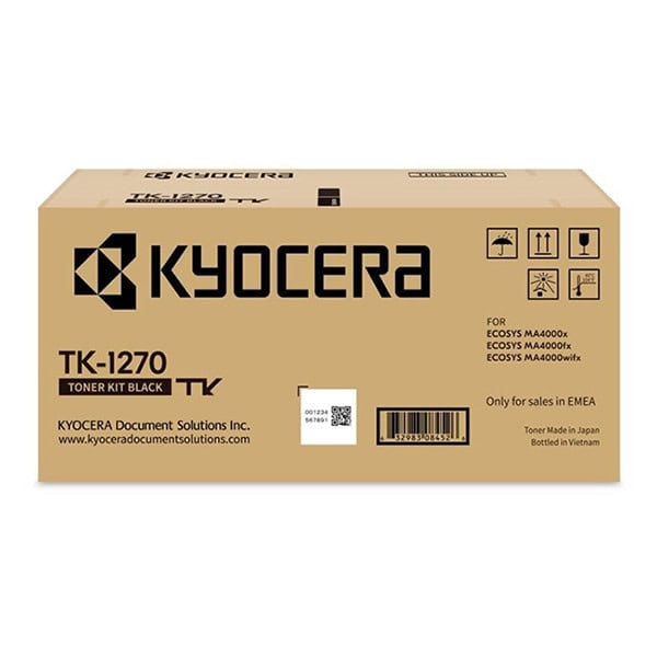 Original Kyocera TK-1270K Black Toner Cartridge