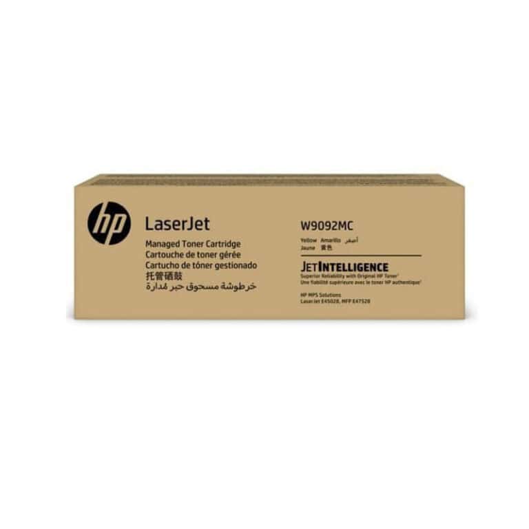 Original W9092MC HP Yellow Managed LaserJet Toner Cartridge